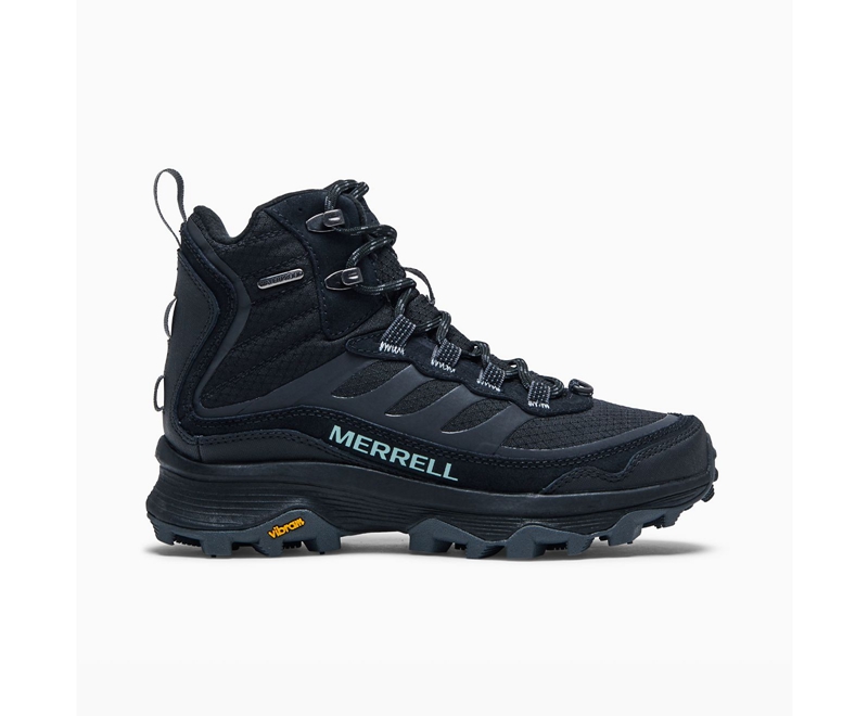 Bottes Imperméables Merrell Moab Speed Thermo Mid Femme Noir | 7134-AHMPG